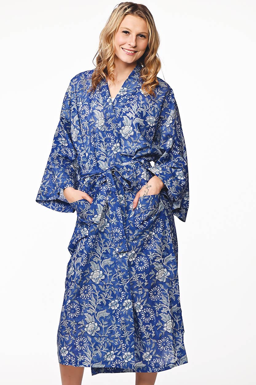Lalita Block Print Kimono Robes