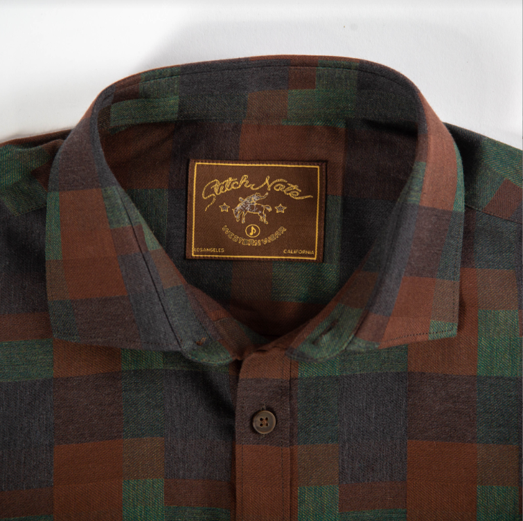 Army Plaid Long Sleeve Woven Shirt