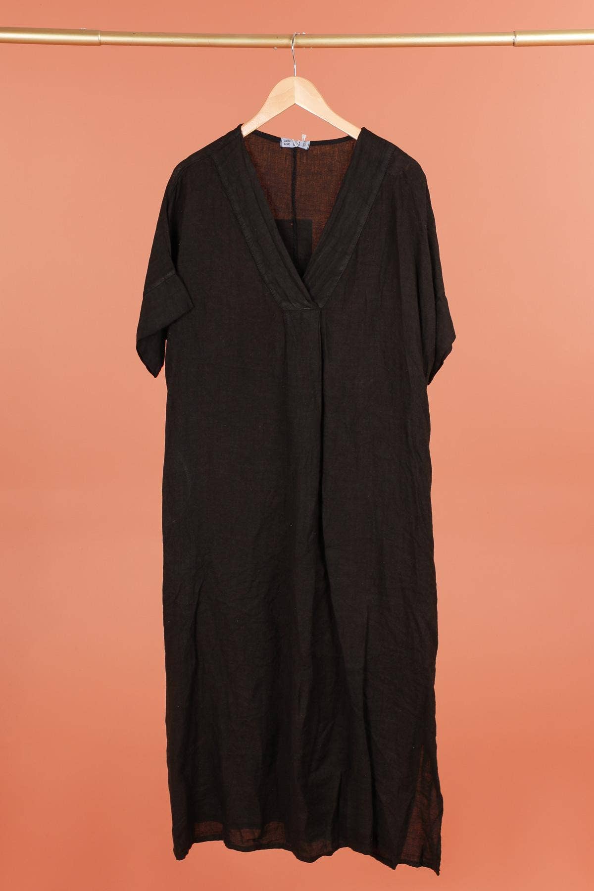 DRESS 62733 100% linen