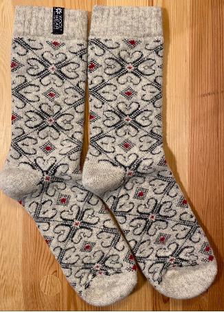 Wool Wear of Scandinavia Nordic Hearts Wool Socks WW104