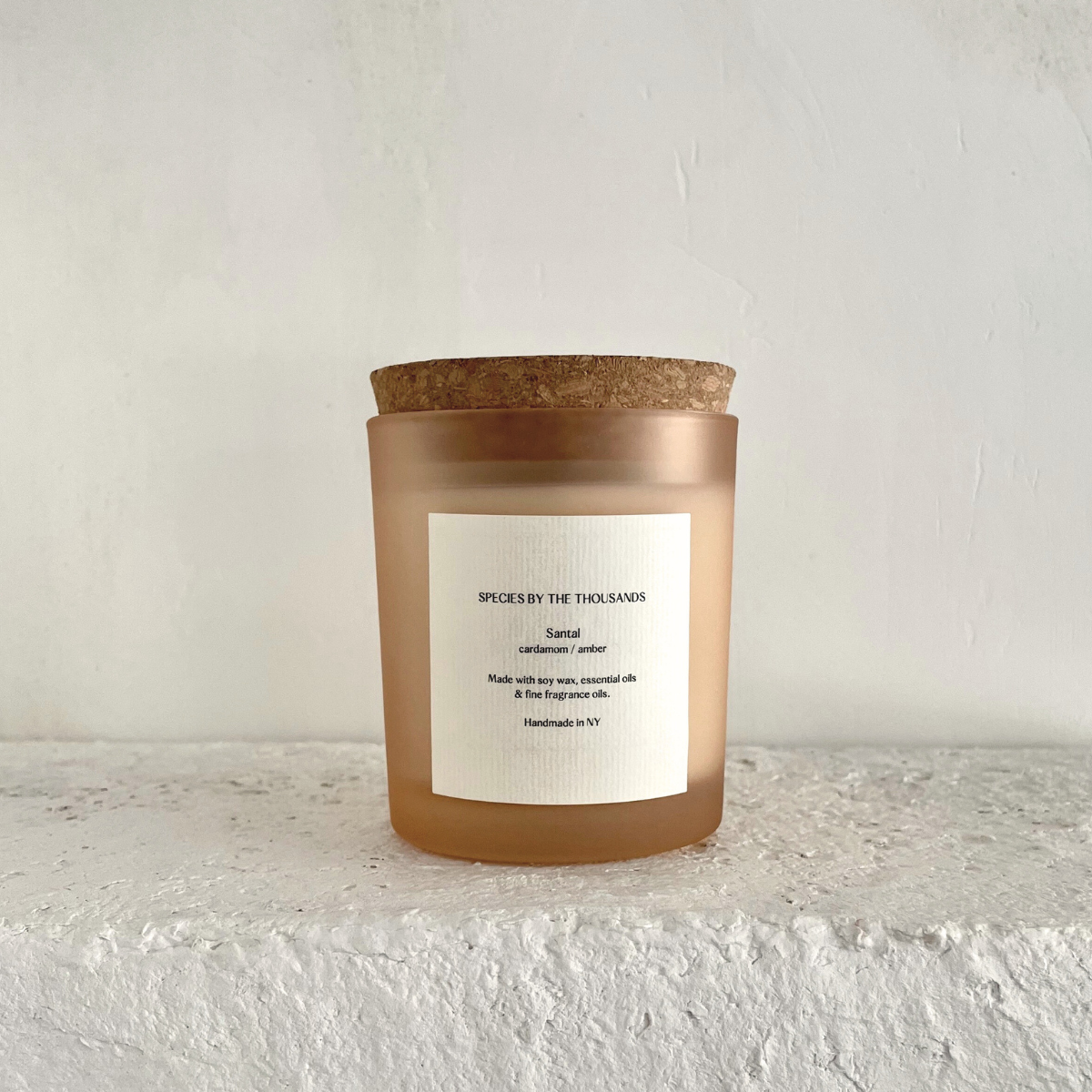 Santal, Cardamom + Amber Handcrafted Scented Soy Candle