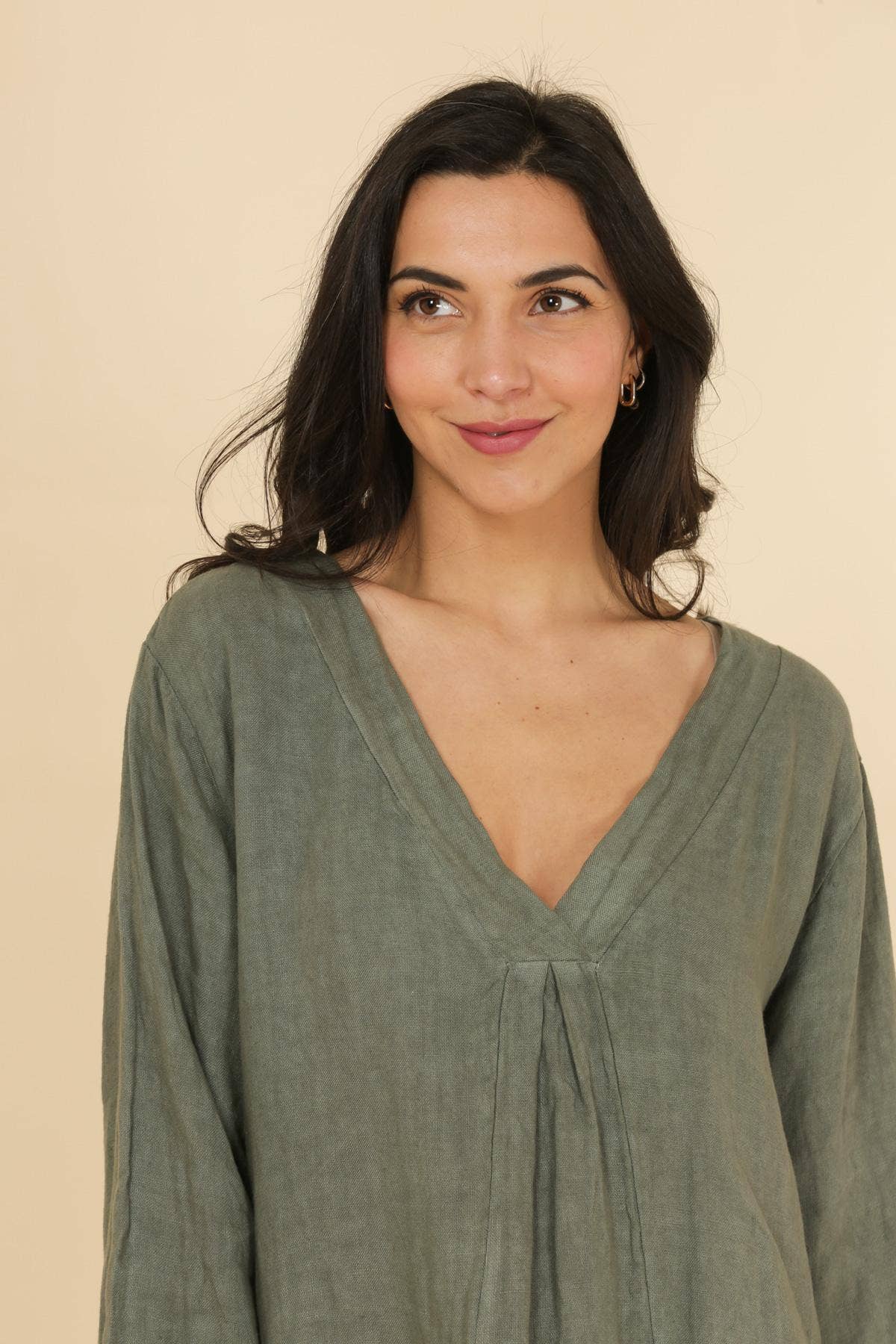 dress 62916 100% linen made in Italy