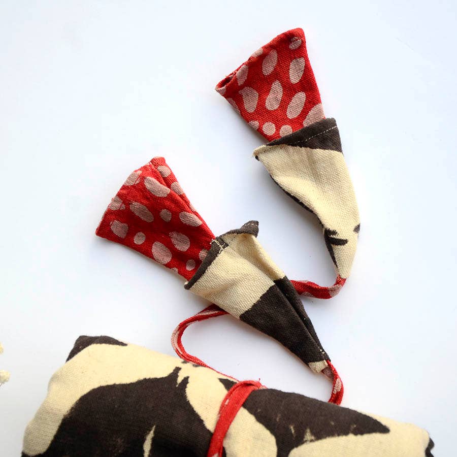 Large Organic Cotton Block Printed Bag - Geo 2.0