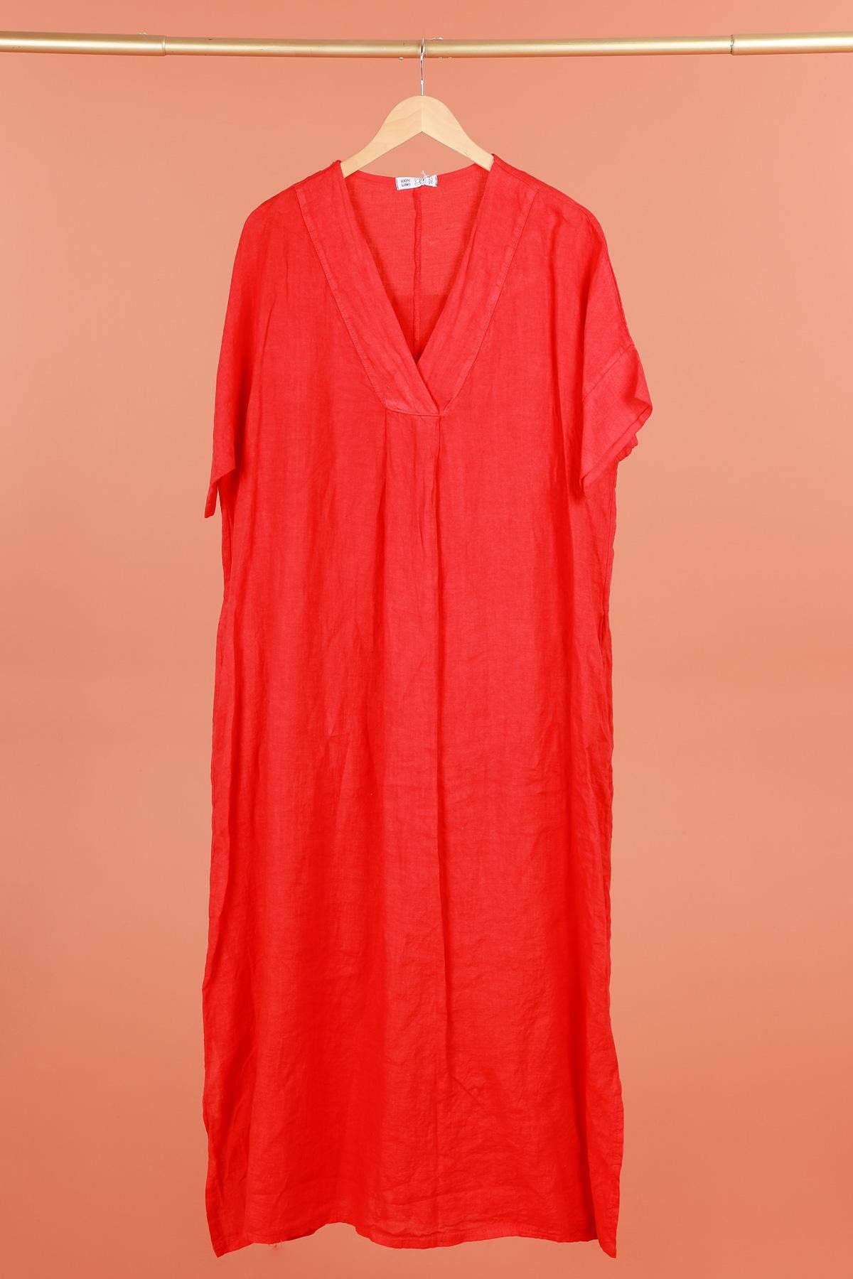 DRESS 62733 100% linen