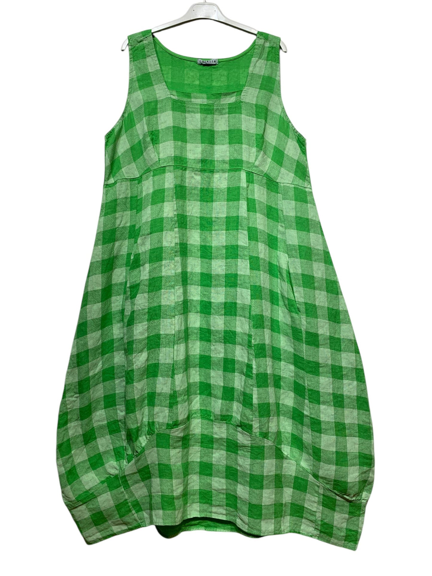 Gingham Linen Dress
