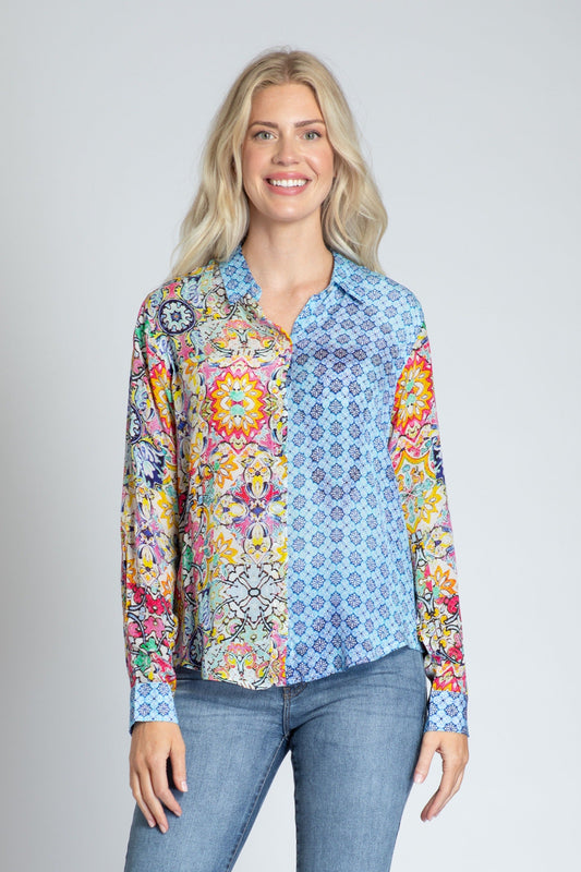 Mixed Patterned Blouse