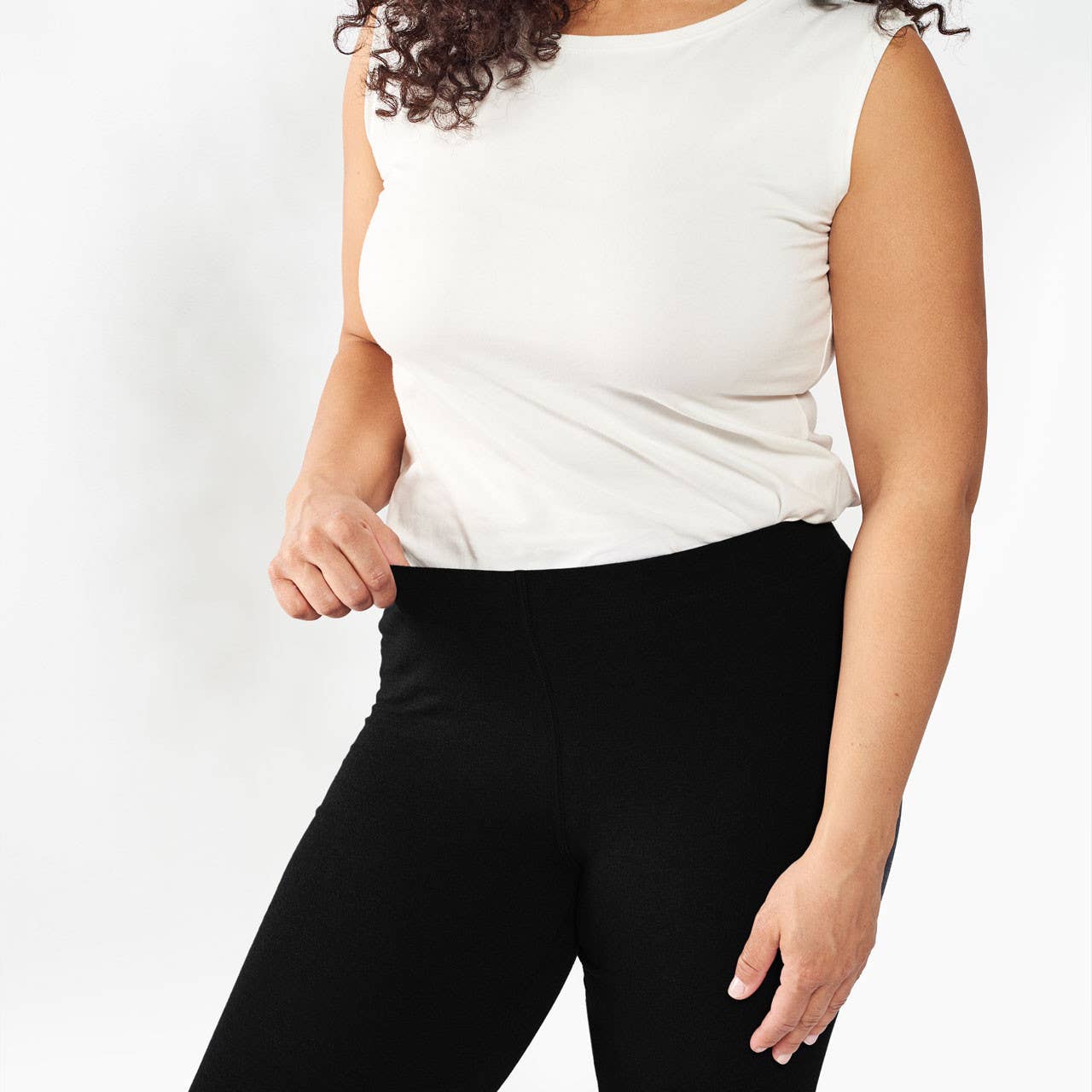 Organic Cotton Base Layer Mid-Calf Leggings