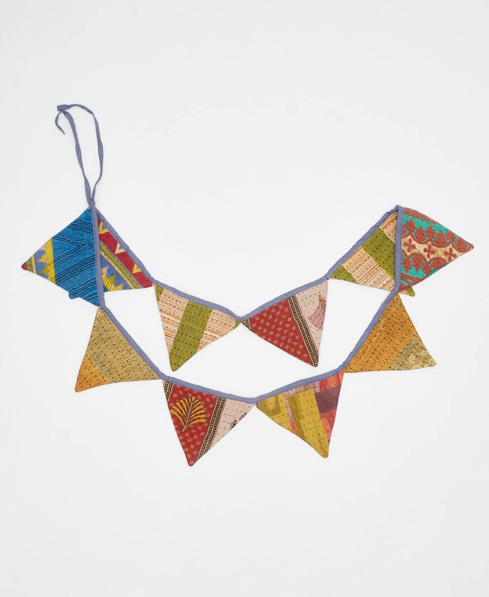 Vintage Kantha Triangle Garland - No. 230807