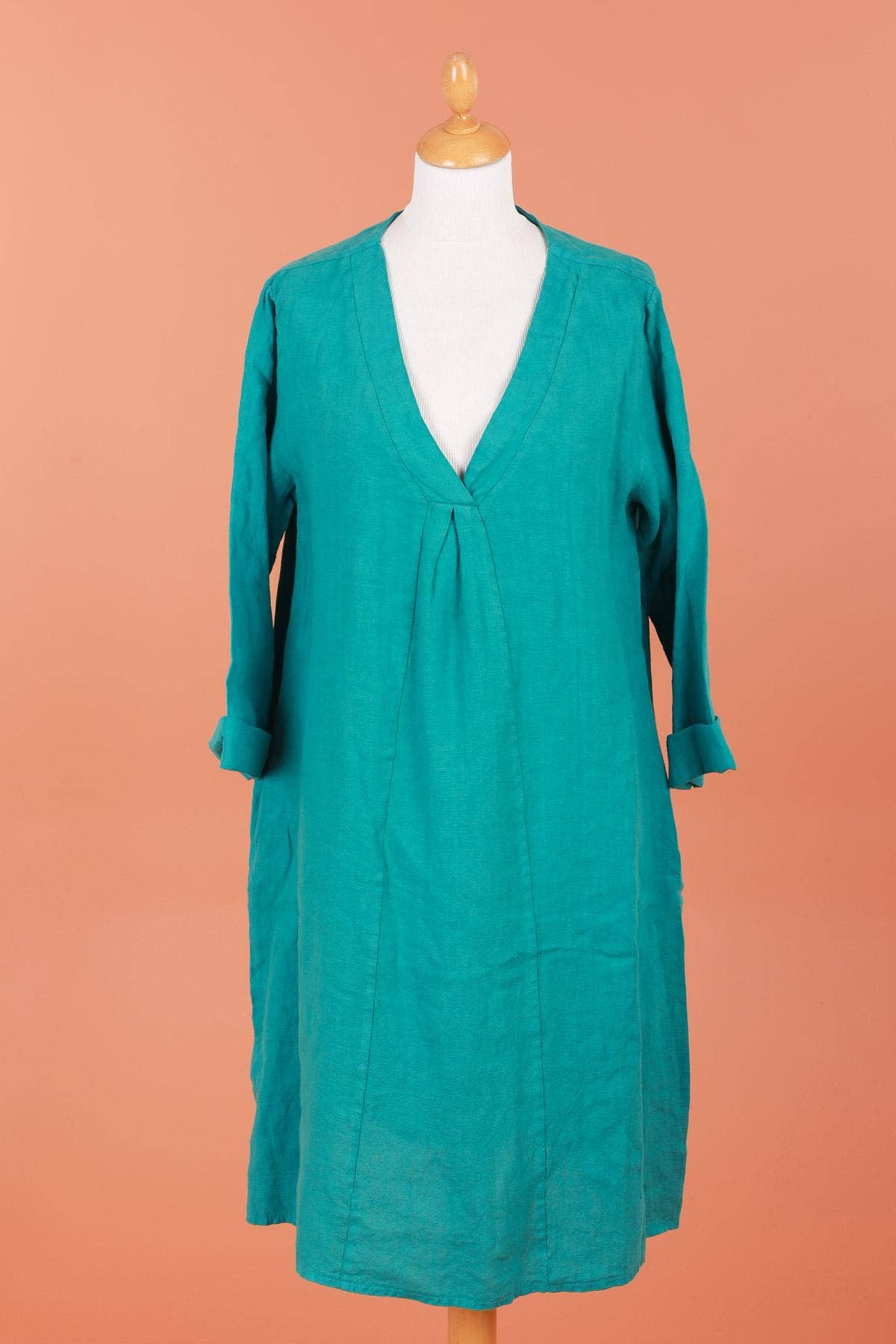 dress 62916 100% linen made in Italy