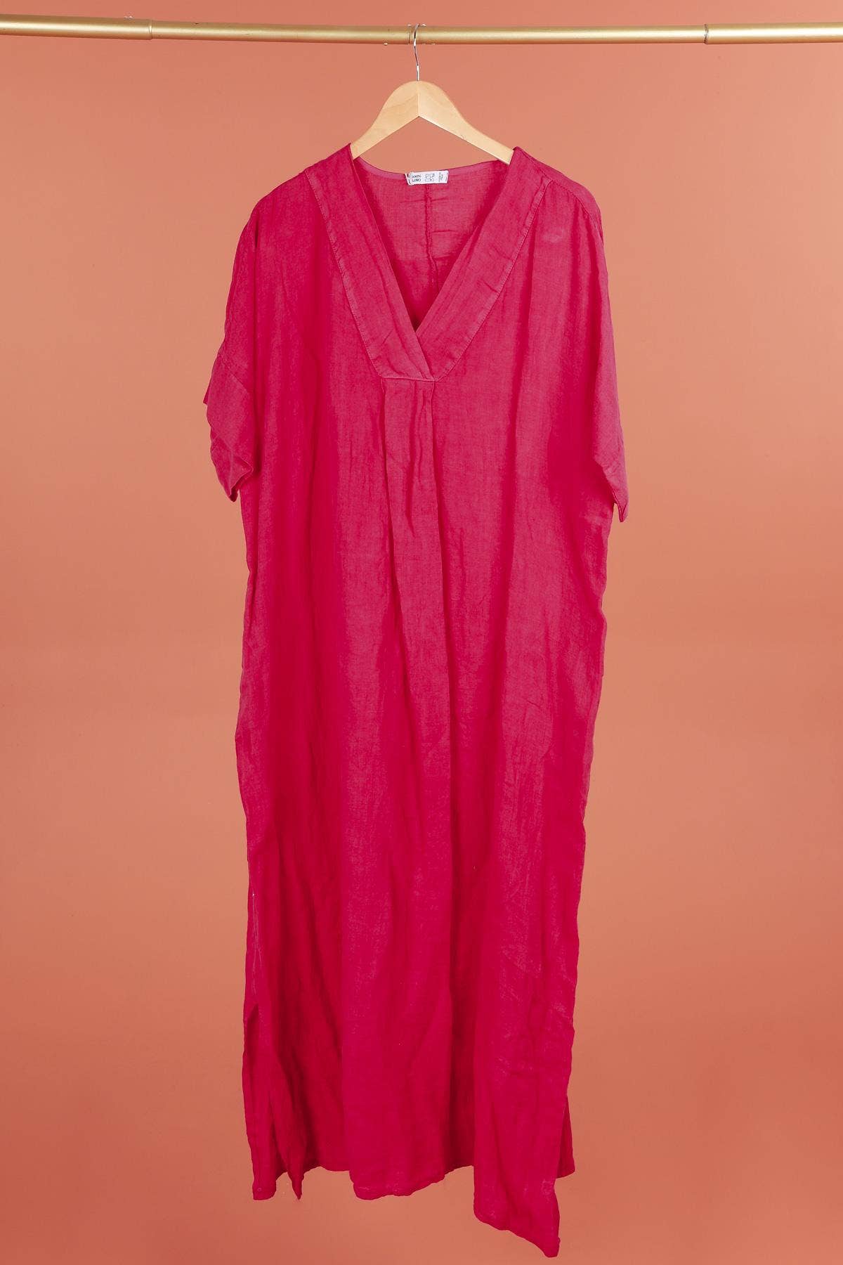 DRESS 62733 100% linen