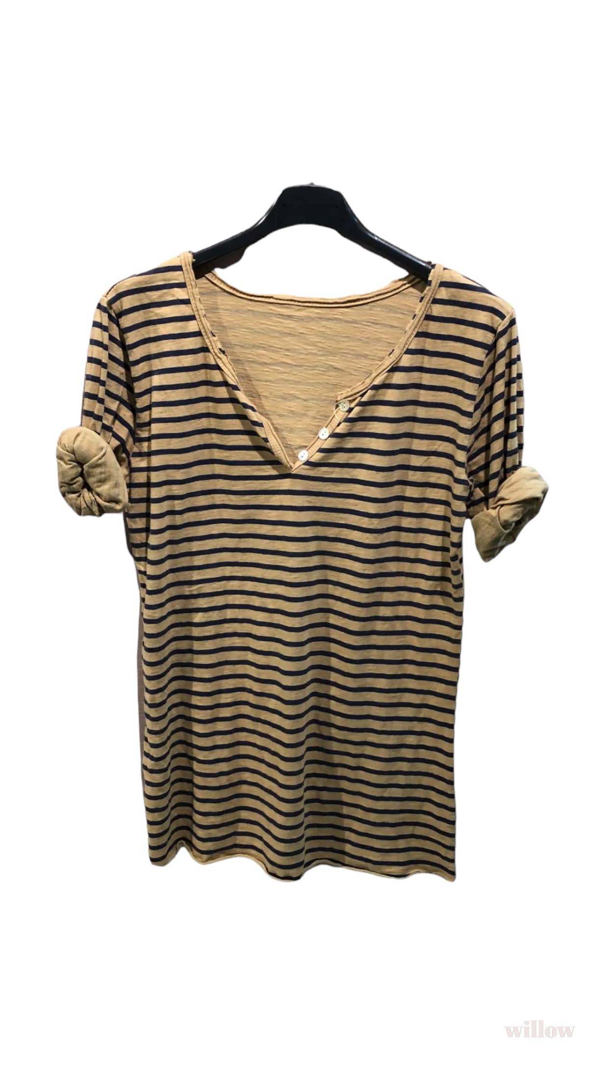 Marine striped cotton top