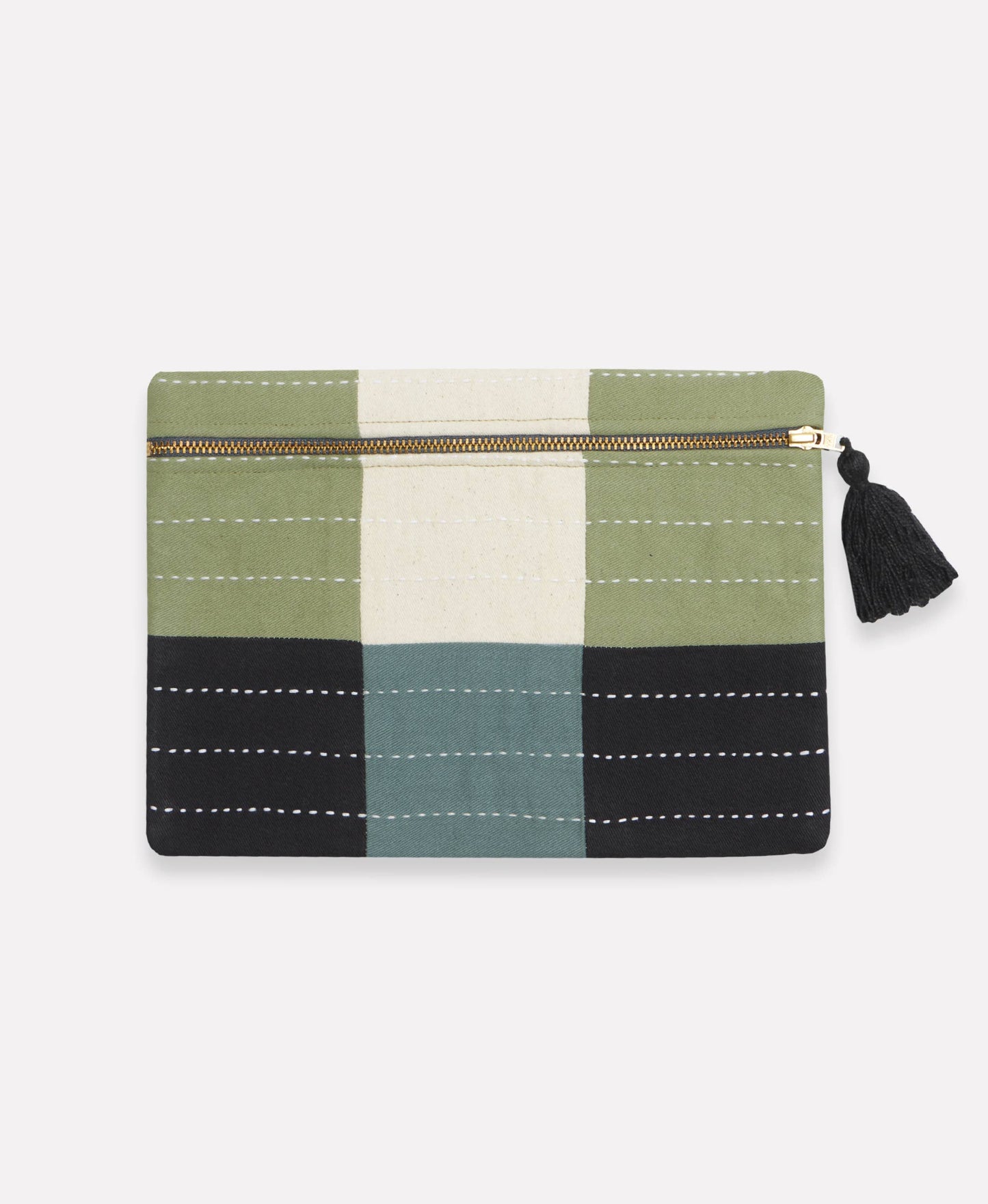 Checkered Pouch Clutch