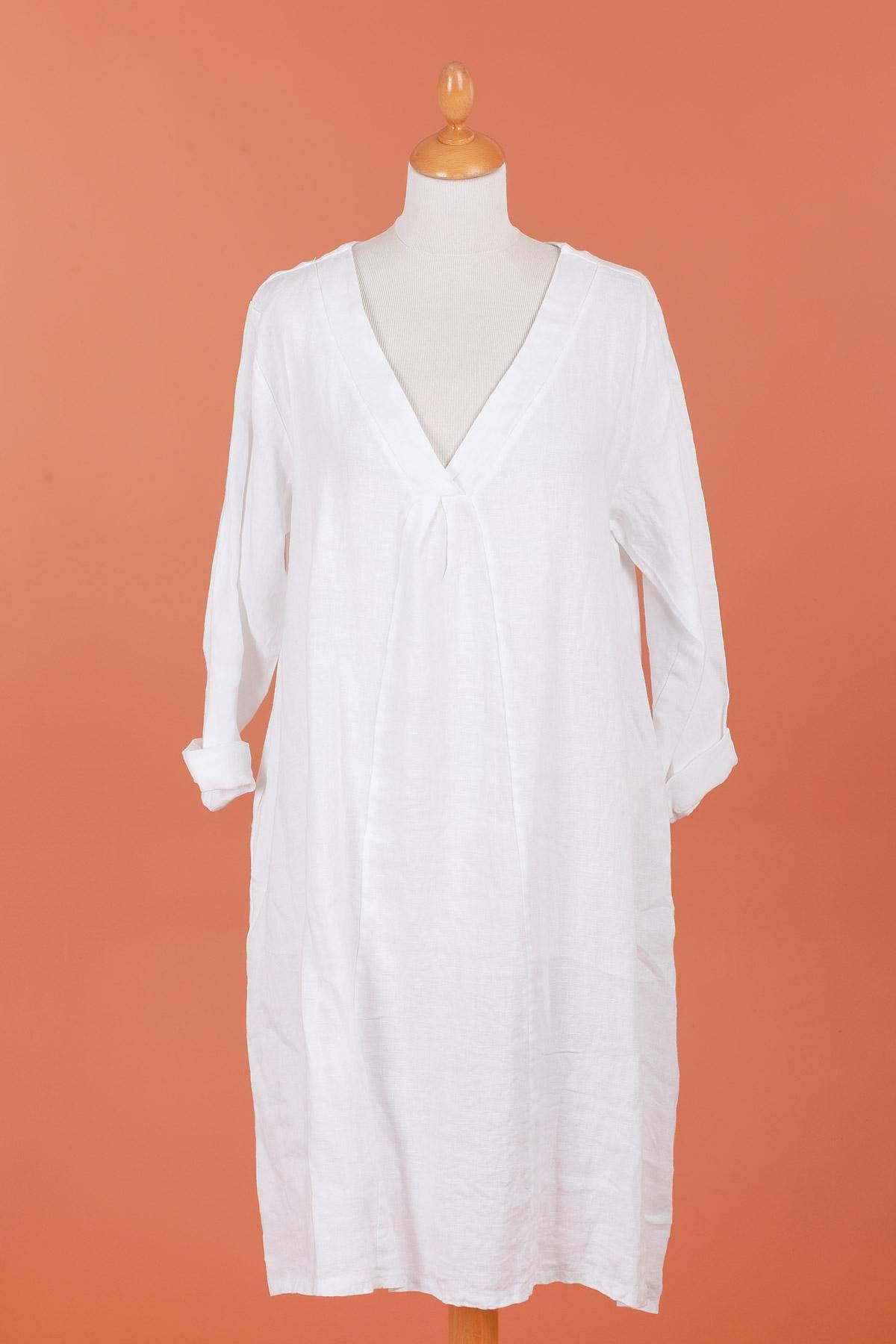 dress 62916 100% linen made in Italy