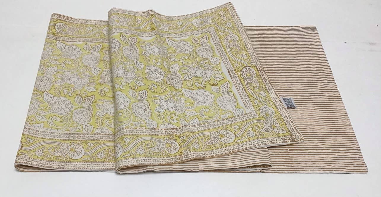 Table Runner 60" Rashmi Lemongrass