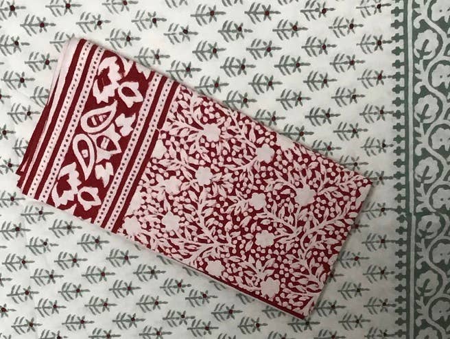 Napkins Holiday Print Red