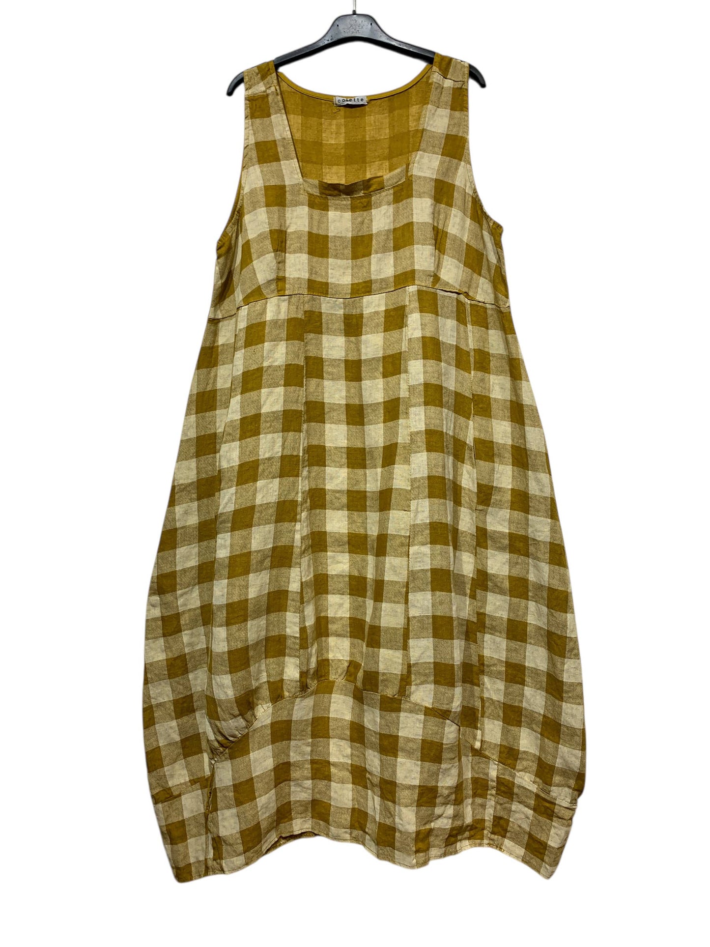 Gingham Linen Dress