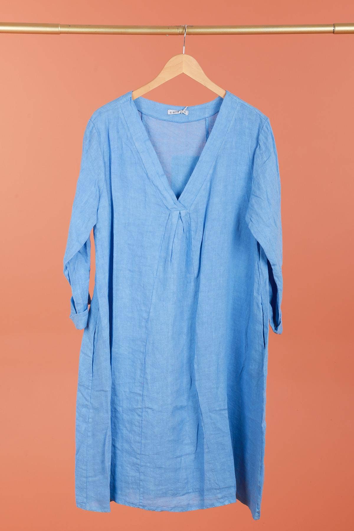 dress 62916 100% linen made in Italy