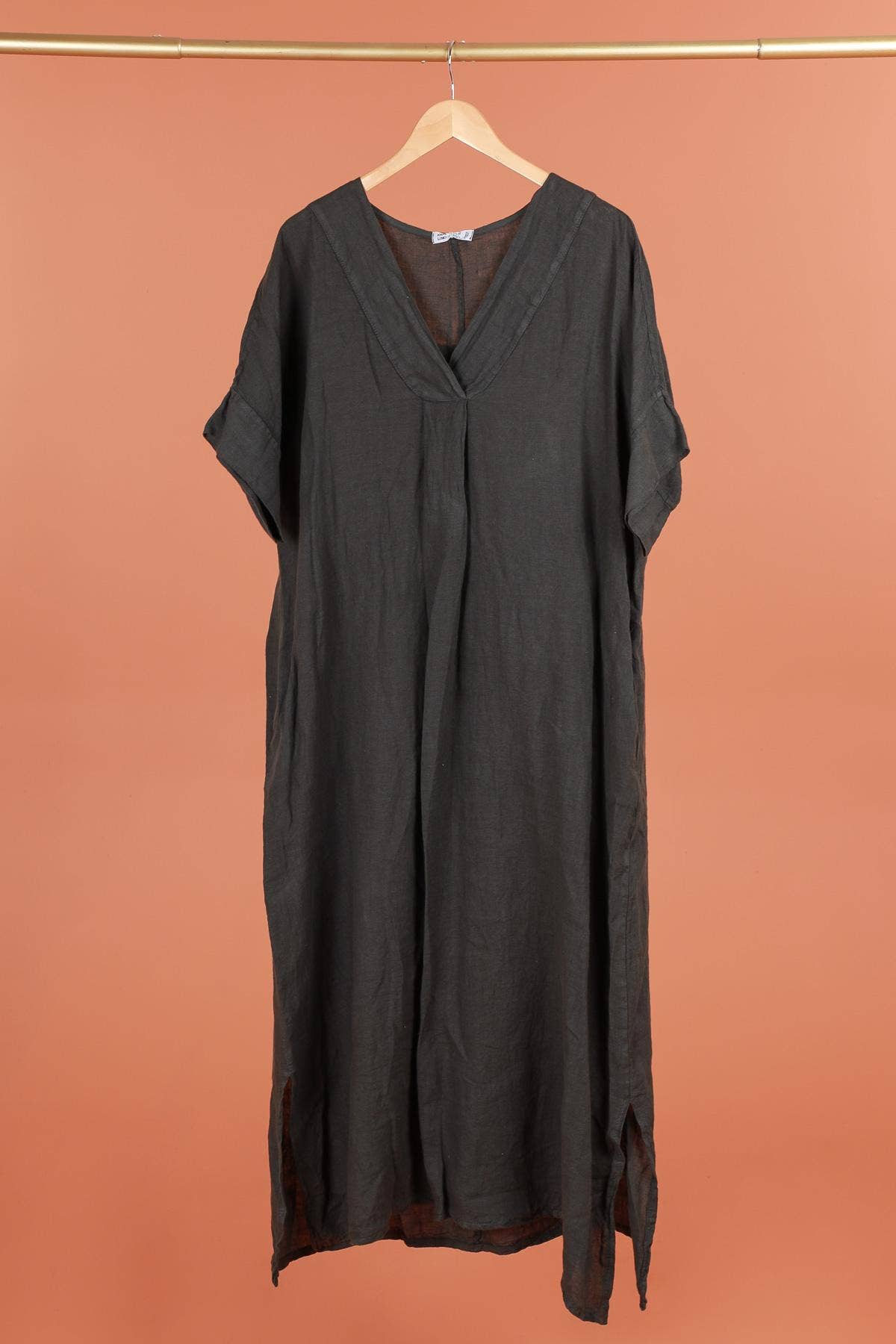 DRESS 62733 100% linen
