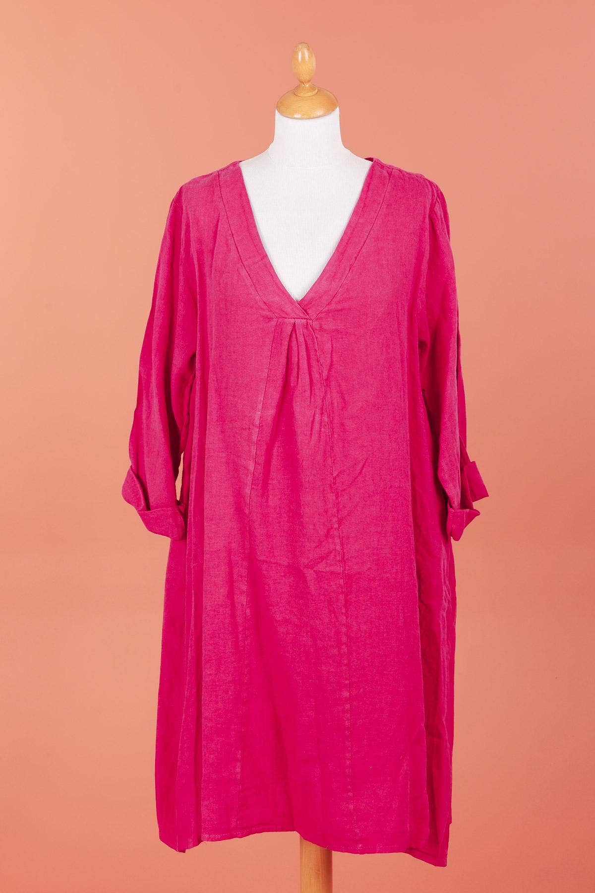 dress 62916 100% linen made in Italy