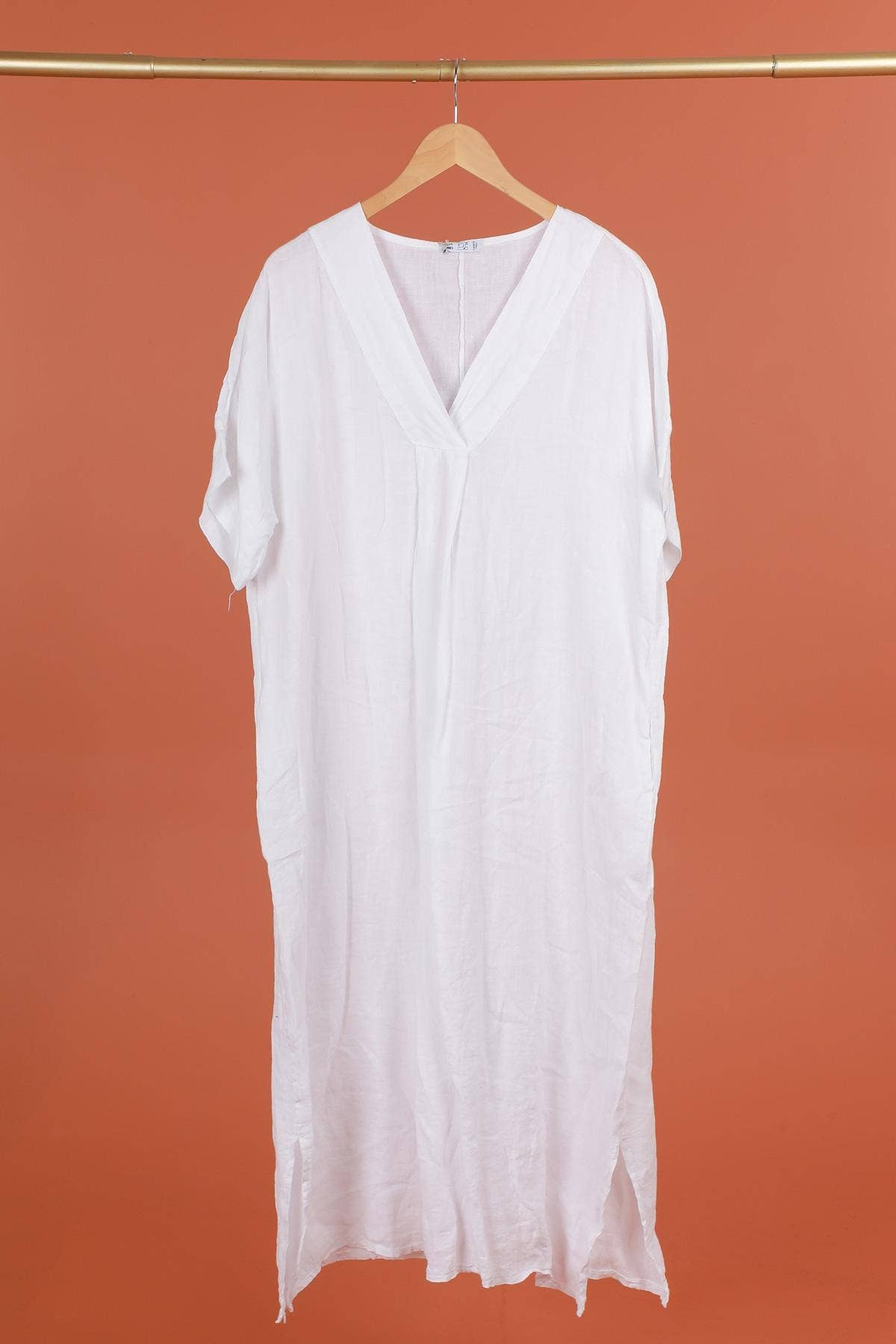 DRESS 62733 100% linen