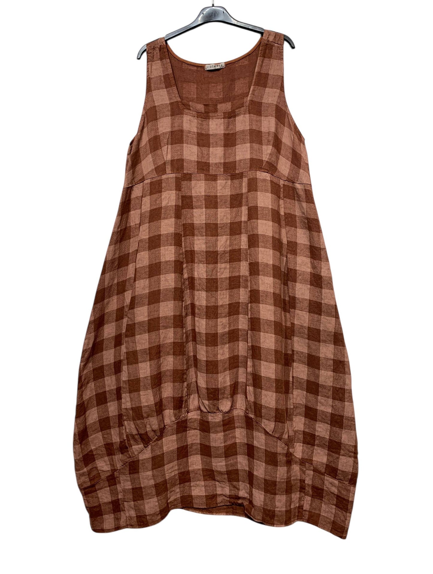 Gingham Linen Dress