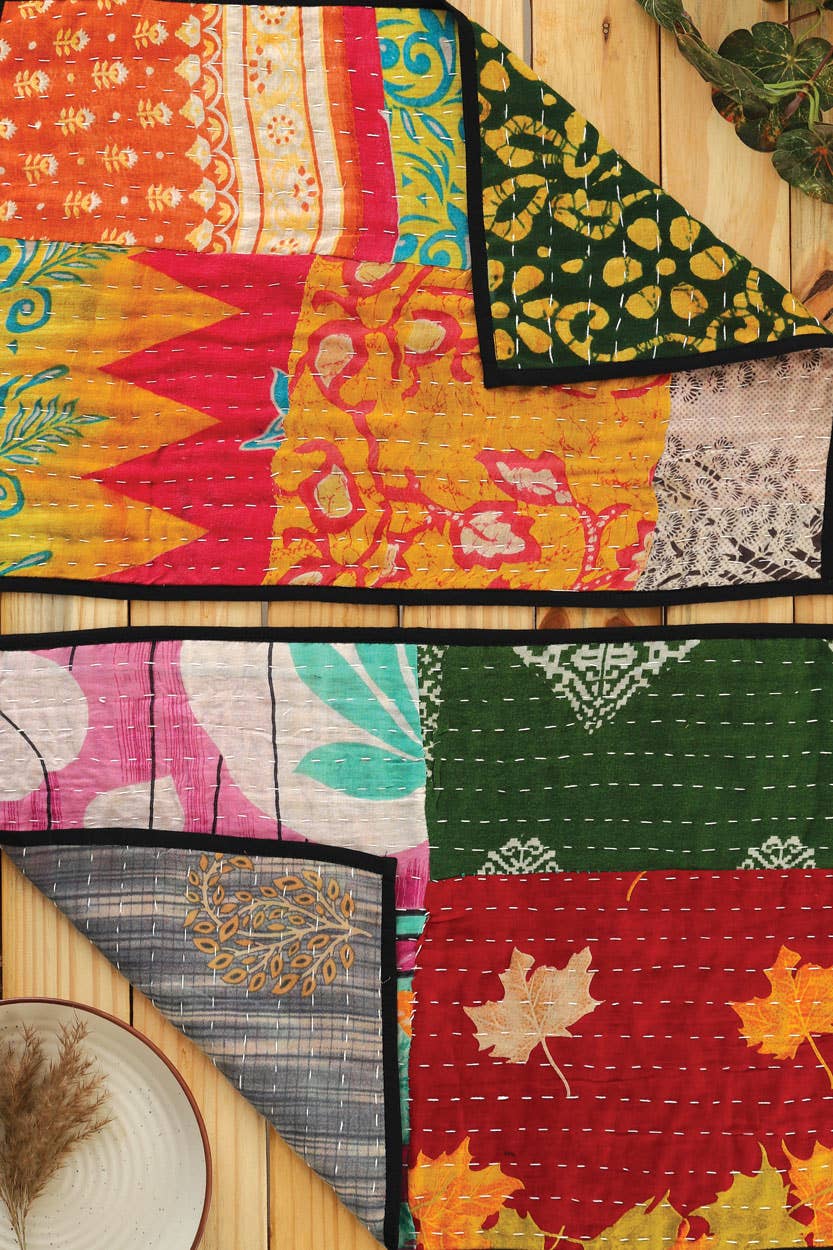 Kantha Placemats, Set of 4
