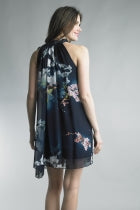 Priint Short Silk Dress