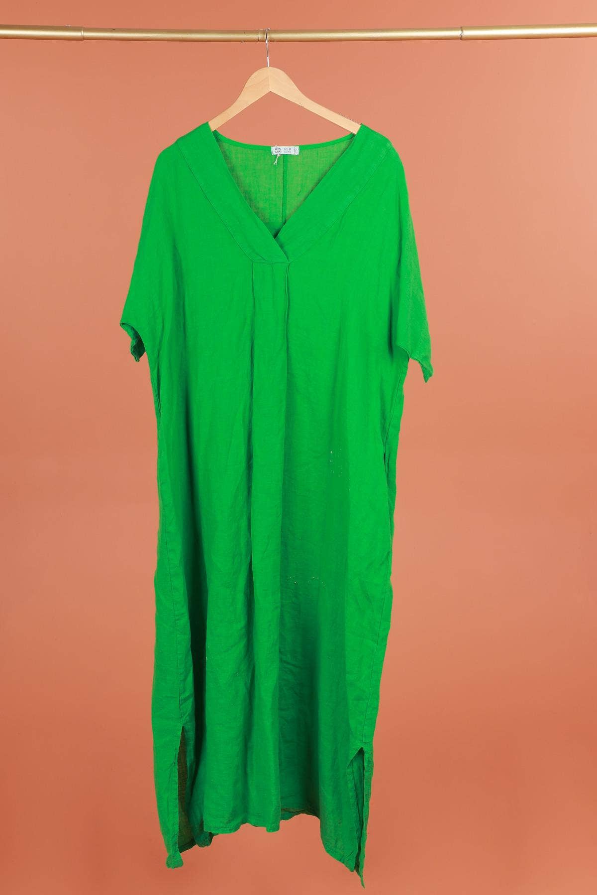 DRESS 62733 100% linen