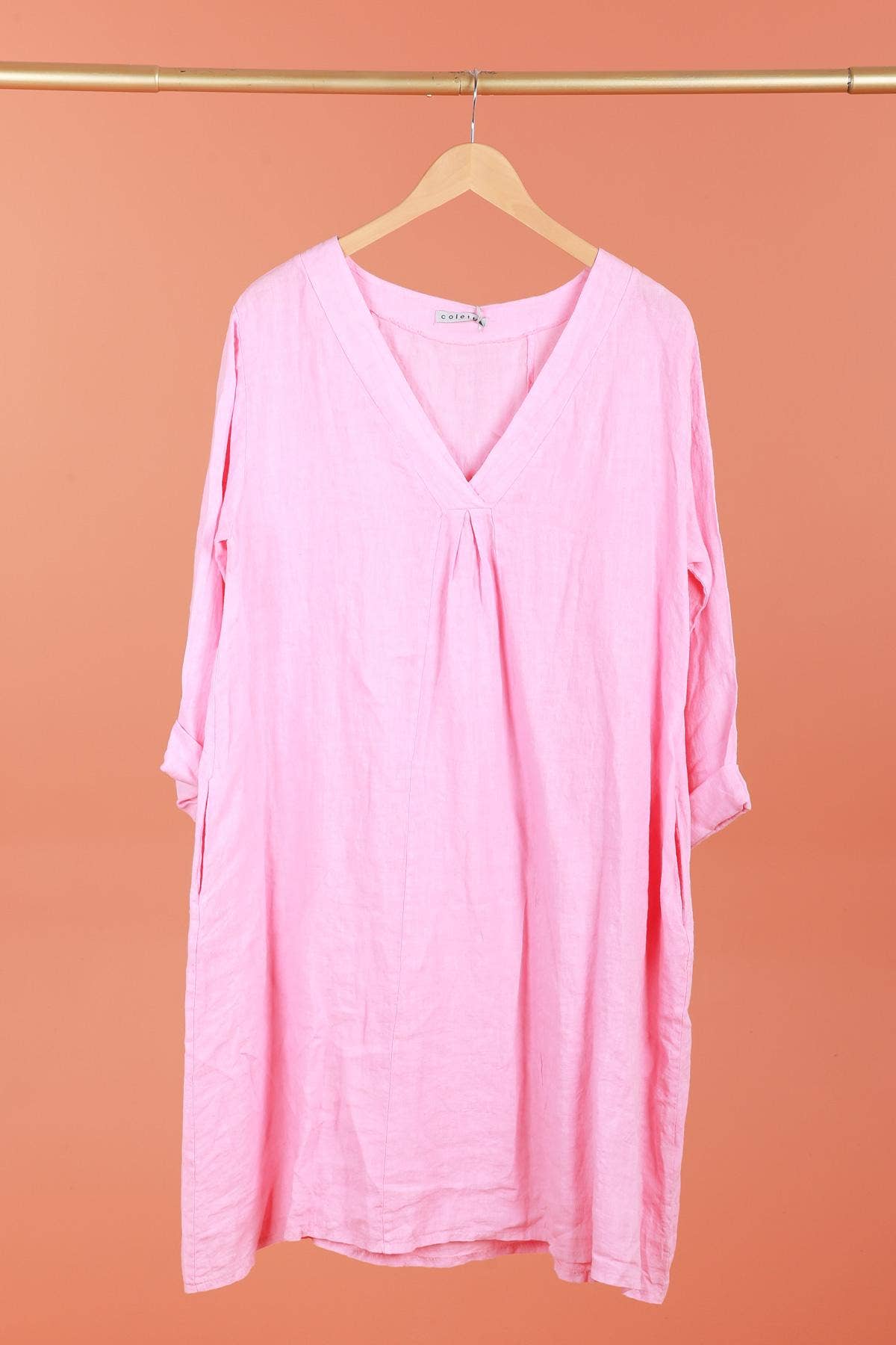 dress 62916 100% linen made in Italy