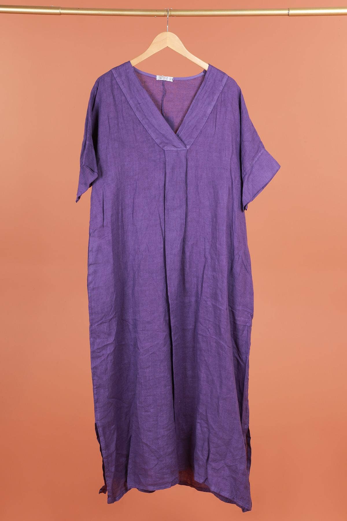 DRESS 62733 100% linen