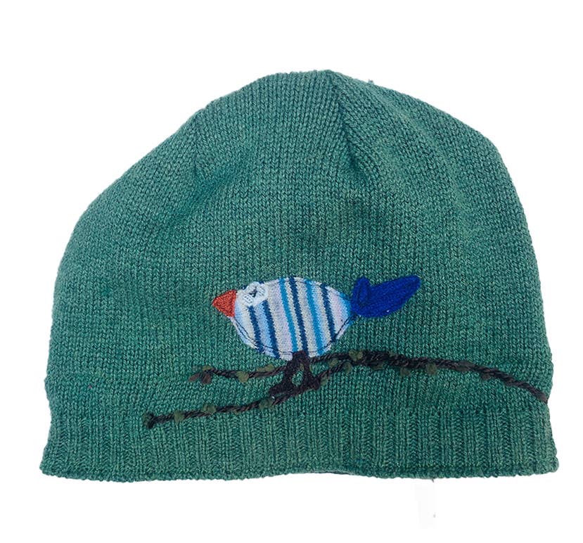 Wool Hat-Cute Bird