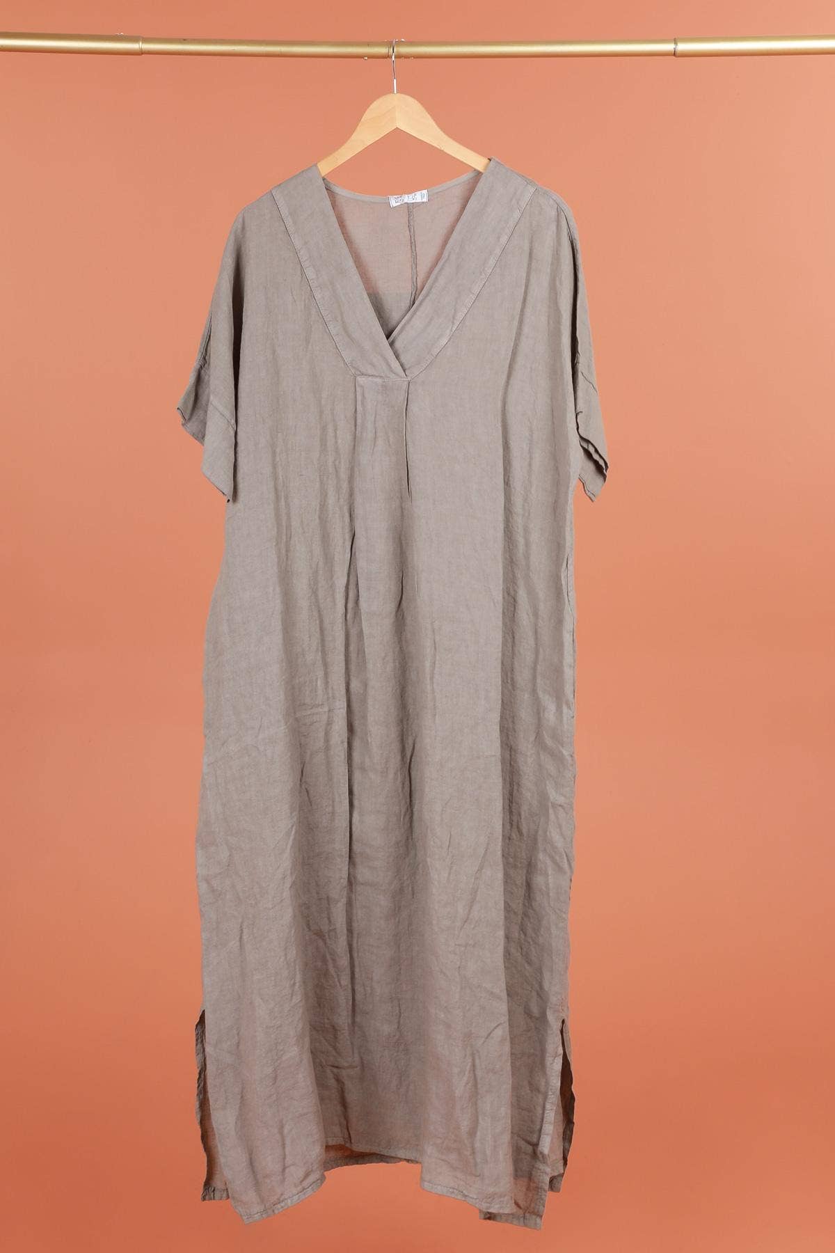 DRESS 62733 100% linen
