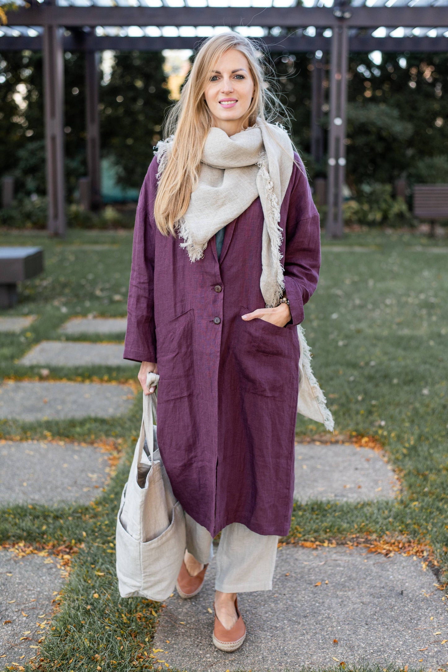 Linen Renu Long Coat