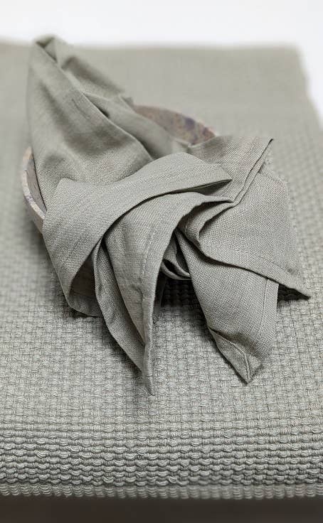 Napkins Woven Homespun Solid Sage