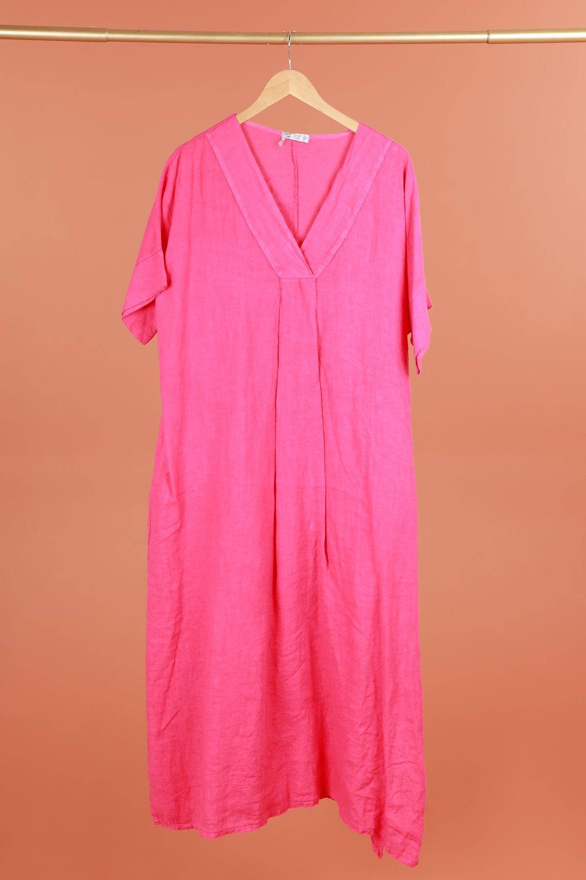DRESS 62733 100% linen