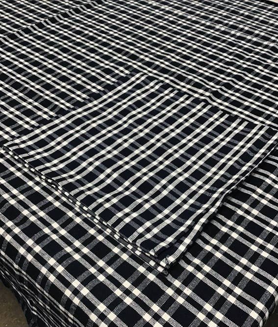 Napkins Woven Cottage Plaid Navy