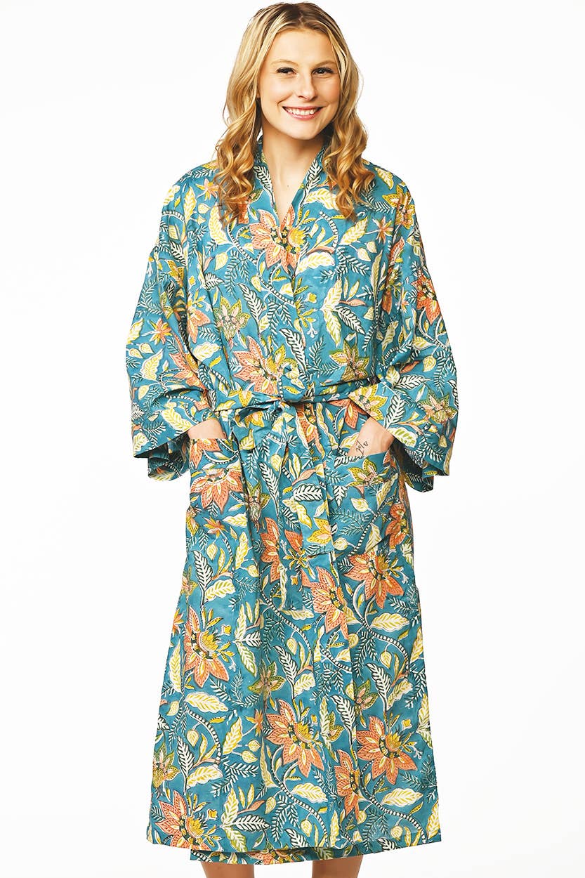 Lalita Block Print Kimono Robes