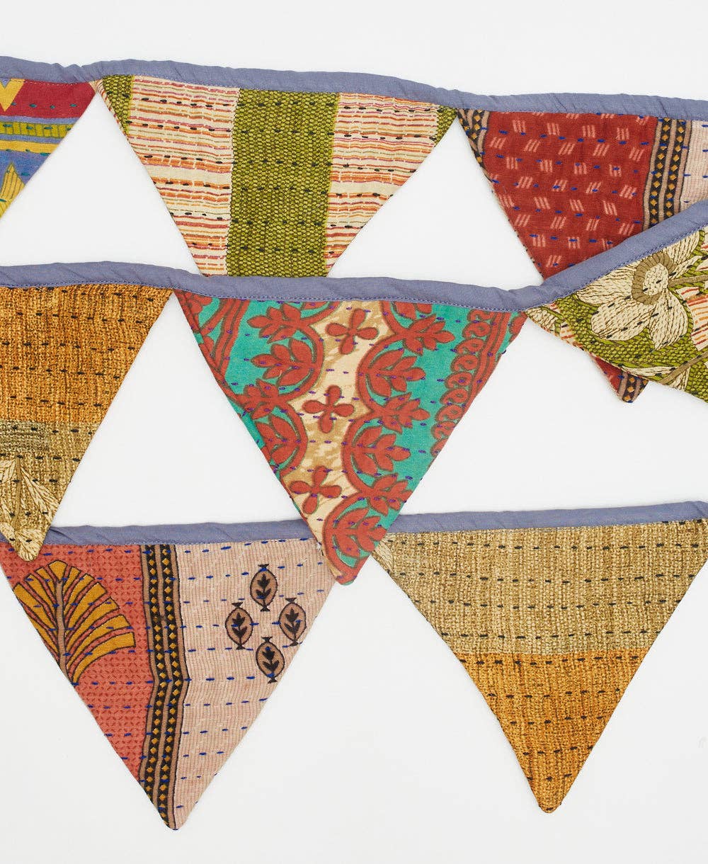 Vintage Kantha Triangle Garland - No. 230807
