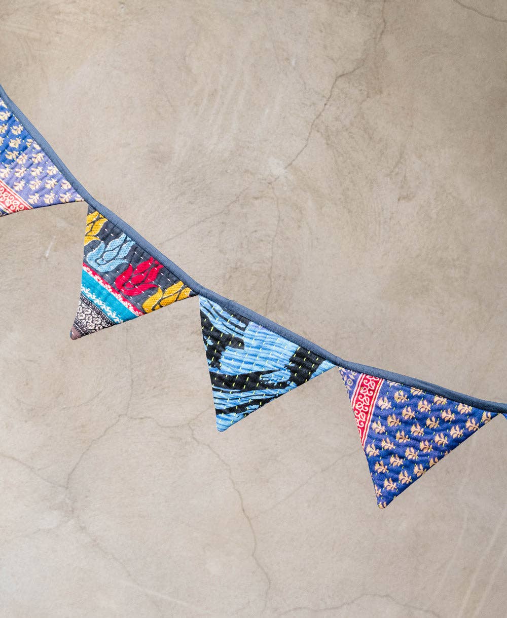 Vintage Kantha Triangle Garland - No. 230807