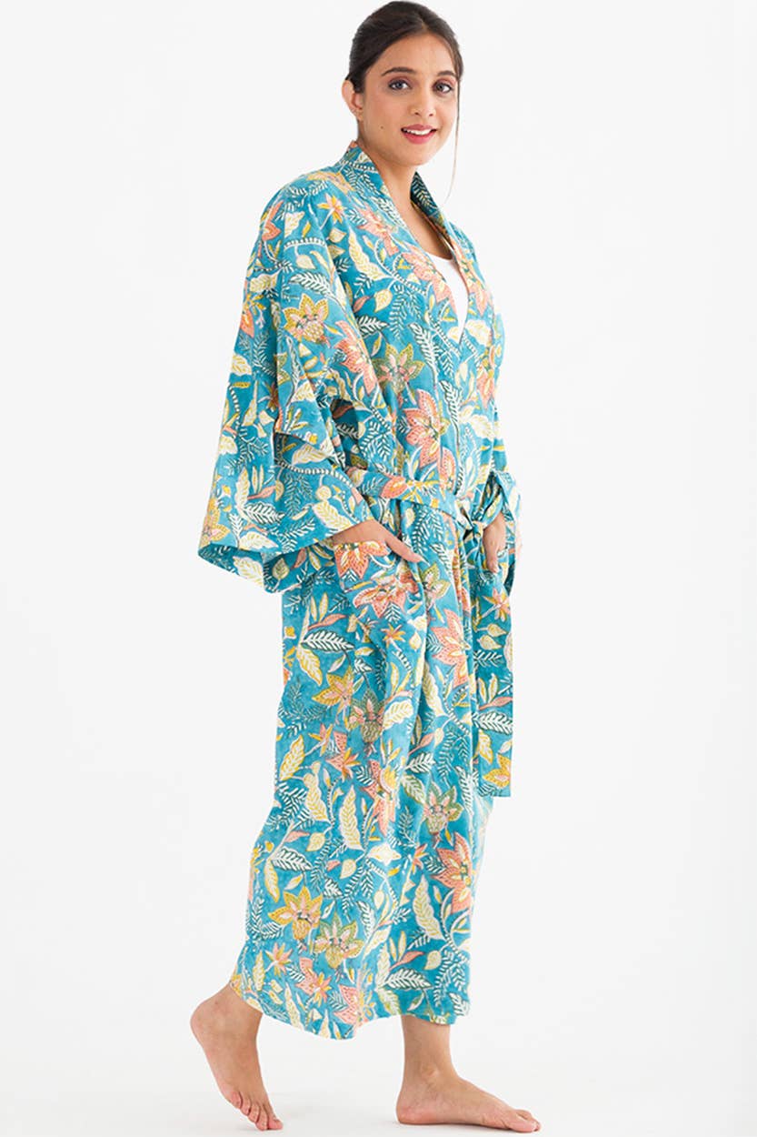 Lalita Block Print Kimono Robes