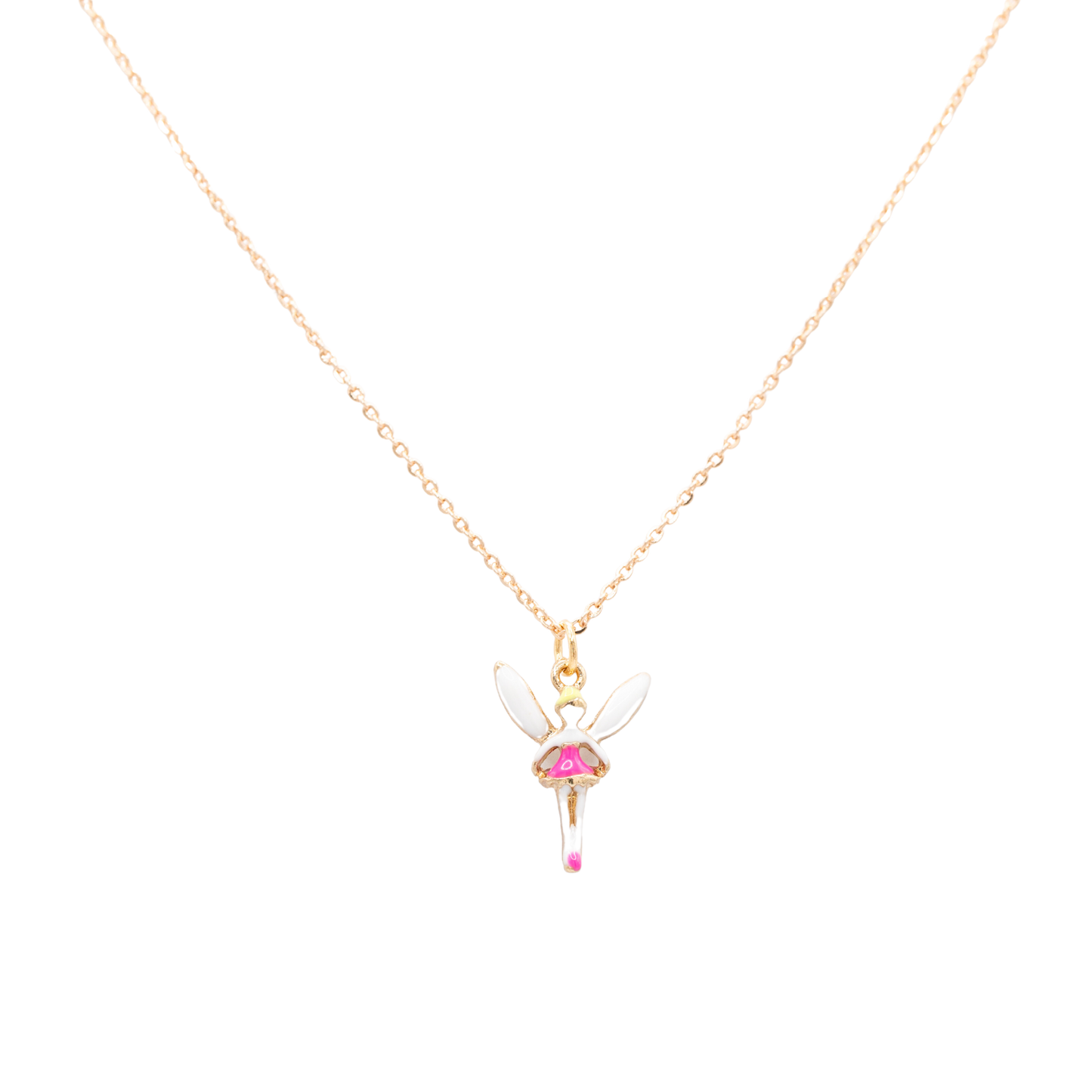 Fairy Enamel Charm Pendant Necklace Mystical