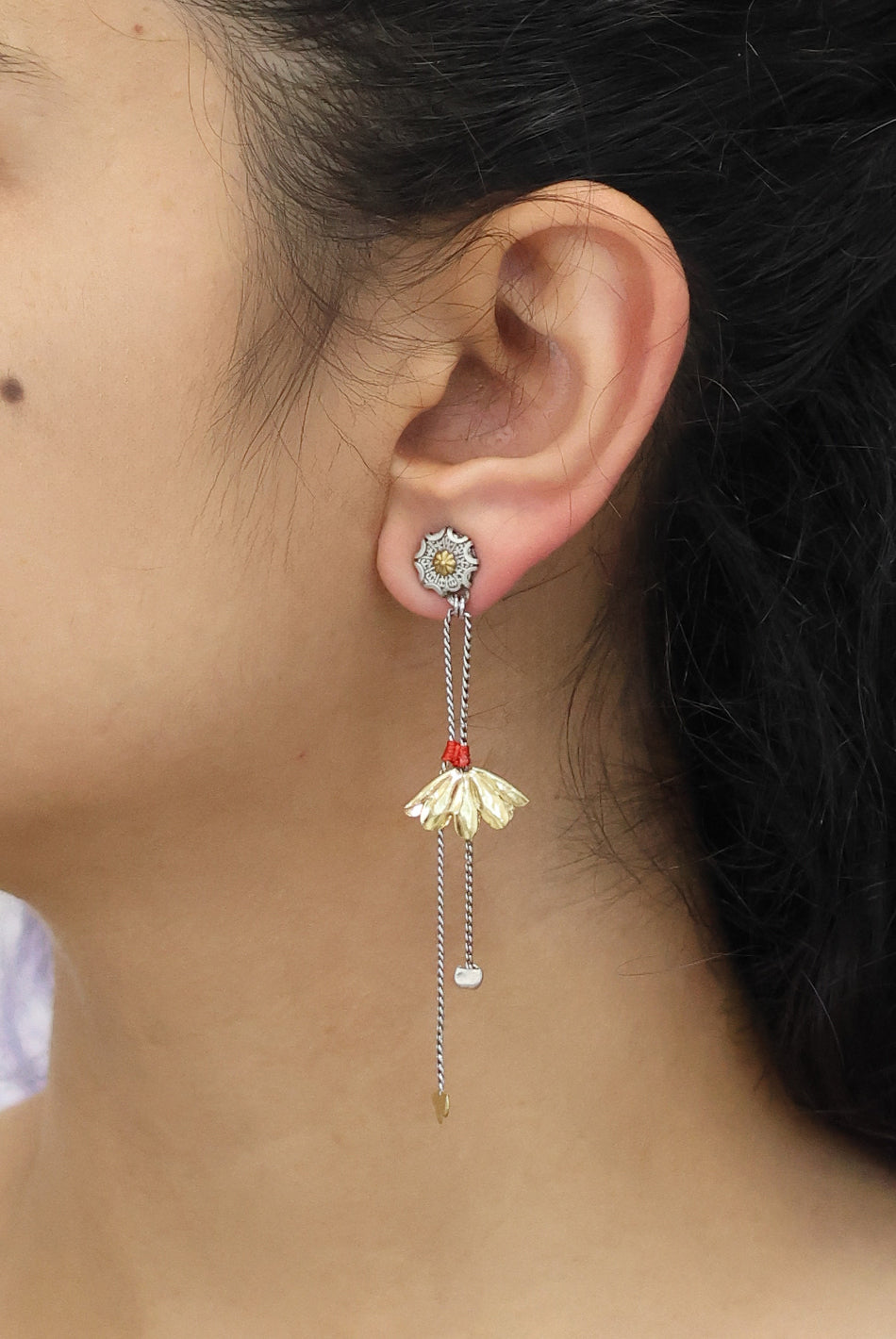 Metal Bloom Earrings