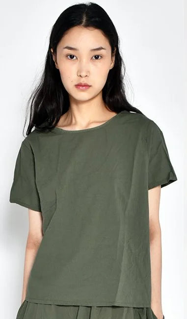 Woven Tee Shirt Army
