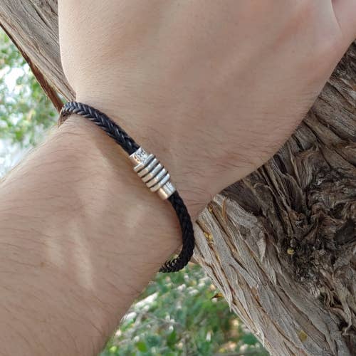 Men's Braided Leather Bracelet, Women's Bracelet, Retro
