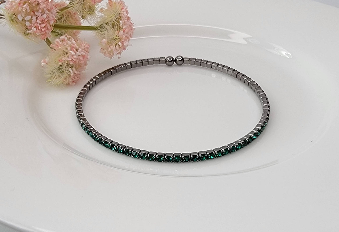 Dark Metal Stackable Bracelet