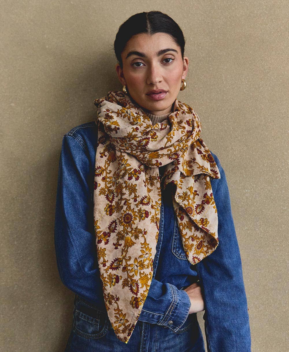 Kantha Long Scarf - No. 240837
