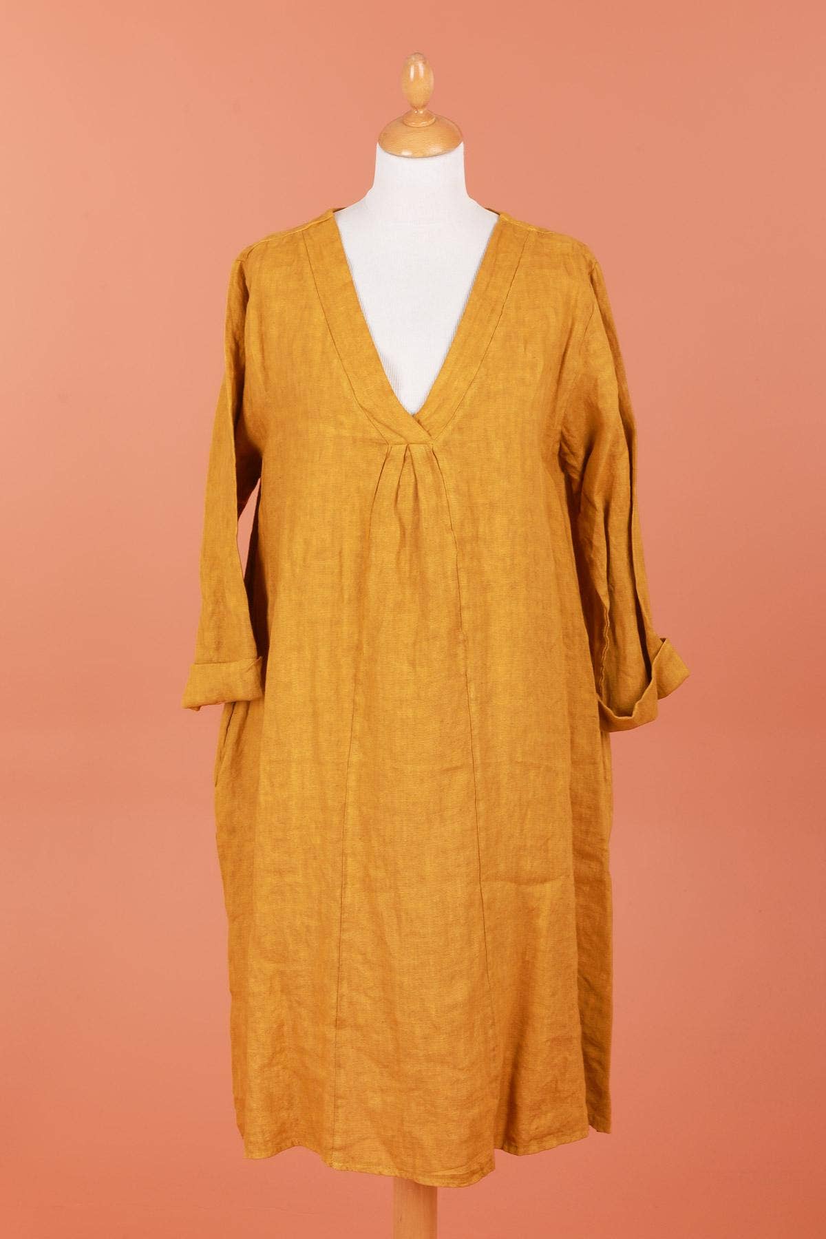 dress 62916 100% linen made in Italy