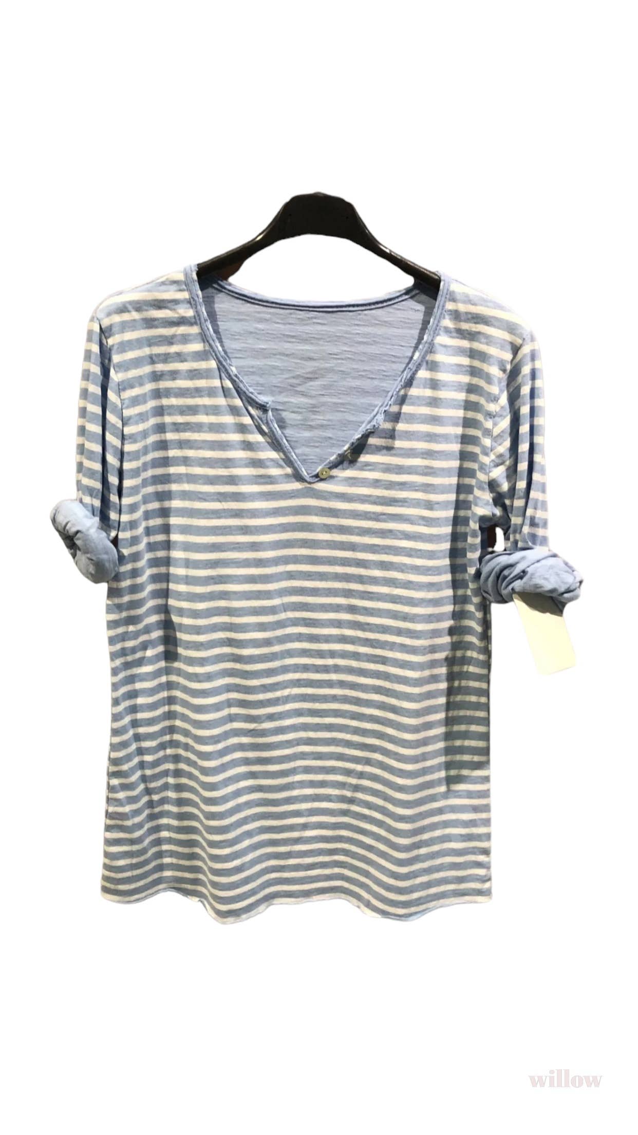 Marine striped cotton top