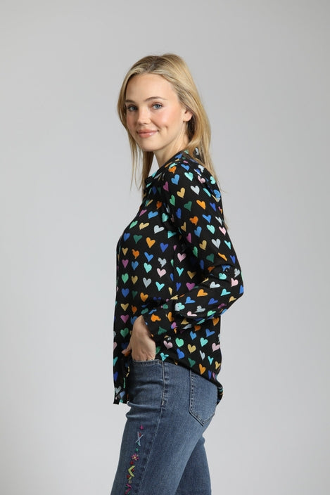 Mod Hearts Blouse