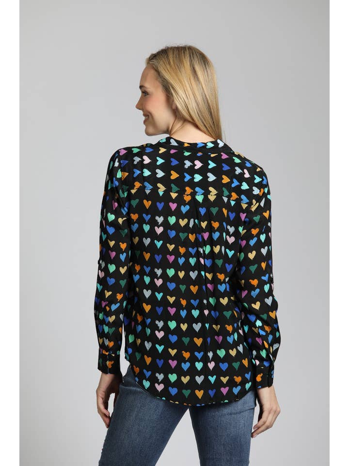 Mod Hearts Blouse